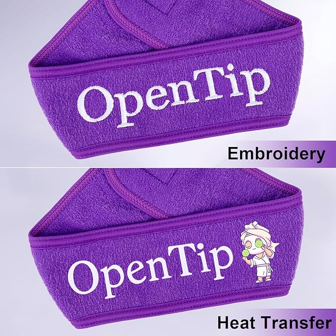 TopTie 4PCS Spa Facial Headband Skincare Makeup Head Wrap Adjustable Terry Cloth Head Band for Washing Face