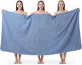 REDKISS Pack of 1 Jumbo Bath Sheet, 40 x 80 Inches Microfiber Oversized Bath Towel for Bathroom, Extra Large & Lightweight, Quick-Dry, Super Soft & Highly Absorbent, Perfect to Wrap Yourself in, Blue