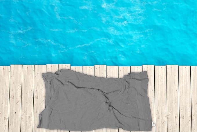 Medium Bath Towels Pack of 6 – 24x48 Inches – Soft, Quick Dry & Highly Absorbent – 100% Cotton Towels for Bathroom, Spa, Gym & Hotel – Light Grey