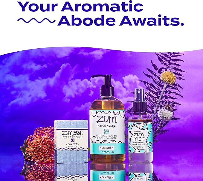 Zum Indigo Wild Mist Room & Body Spray - Aromatherapy Essential Oil Spray - Natural Body Mist & Room Spray - Lavender Blends - 4 fl oz (3 Pack)