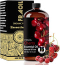 Cherry Essential Oil, Cherry Oil 16 Fl Oz 480 ML for Diffuser Humidifier Yoga Cleaning DIY Candle Soap Making Perfume Gift for Women Essential Oils FRAOIL (Cherry 16 Fl Oz (Pack of 1))