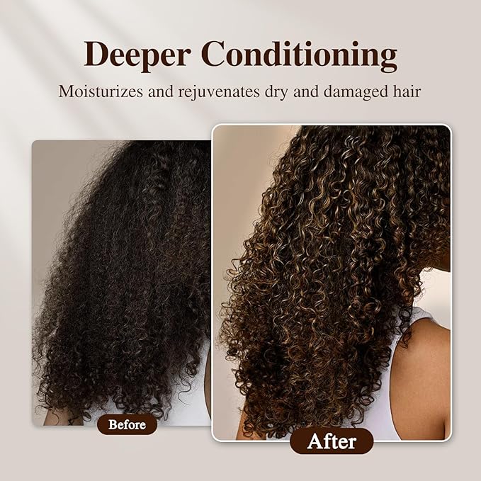 Heat Cap Leopard Thermal Steam Cap - 10-Level Heating for Deep Conditioning Natural and Black Hair at Home