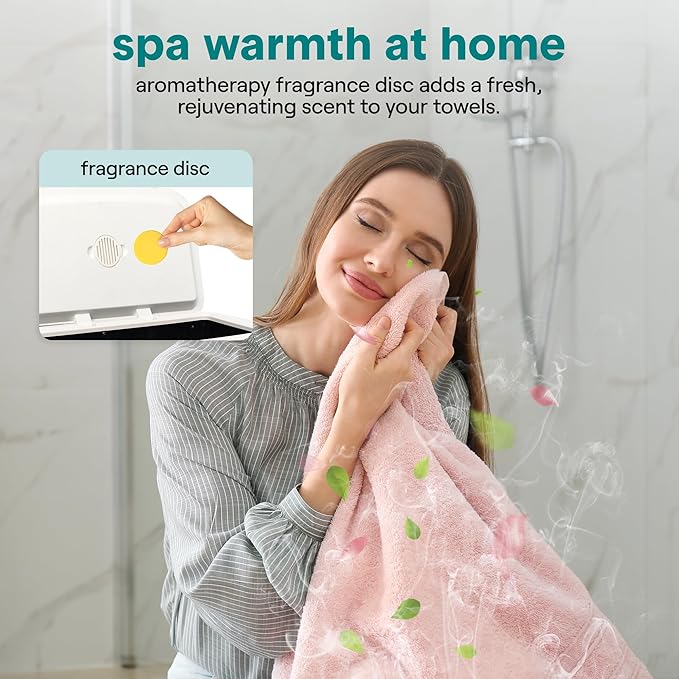 SereneLife Rectangular Towel Warmer Bucket, Large Capacity Blanket and Towel Warmer for Bathroom, Single-Touch Control, Energy-Efficient Design with Auto Shut-Off, 20L Capacity, White