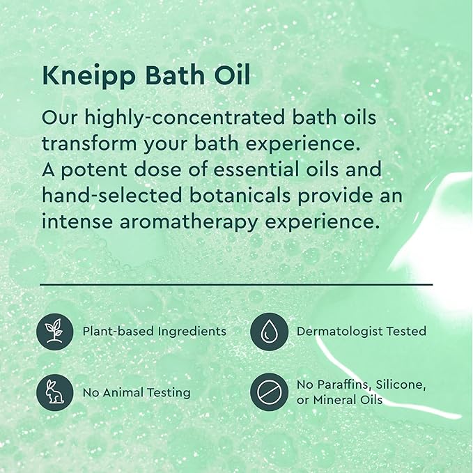 Kneipp Under The Weather Eucalyptus Bath Oil - Good for Respiratory Wellness - Vegan - 3.38 fl oz - Up to 10 Baths