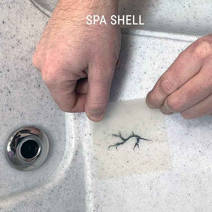 Hot Tub & Pool Leak Seal Patch Kit - Clear Ultra-Adhesive Waterproof Repair Fix for Vinyl, PVC, Acrylic