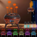BOHOFAM Jellyfish Essential Oil Diffuser 250ML,Aroma Diffuser Hears Sound to Spray Dancing Jellyfish Mist,7 Colorful Lights, 4 * 10ML Hotel Collection Diffuser Oils Scents for Home Bedroom(Black)