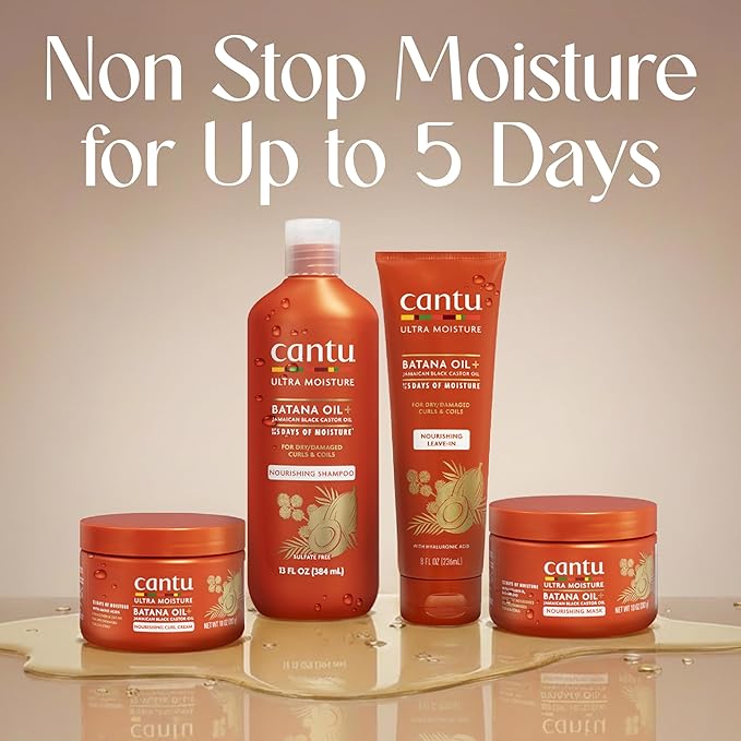 Cantu Ultra Moisture Nourishing Mask with Batana Oil + Jamaican Black Castor Oil, 10 oz