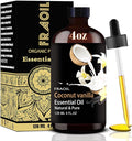 Coconut Vanilla Essential Oil, Coconut Vanilla Oil 4 Fl Oz 120ML for Diffuser Humidifier Yoga Cleaning DIY Candle Soap Making Essential Oils