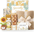 Wasocol Self Care Gifts for Women Gift Baskets，Sending Sunshine Thinking of You Care Package Spa Gift Sets, Mothers Day Birthday Gifts for Women Mom Sister Wife Grandma Best Friends Her - Khaki