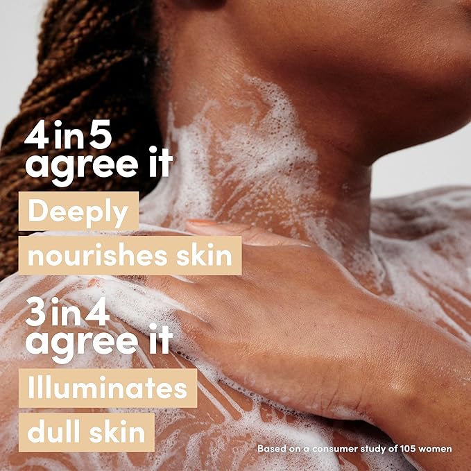 Dove Body Wash Melanin Radiance Nourishes for restored radiance 5% pro-ceramide serum with nourishing oil blend 18.5 oz (Pack of 4)