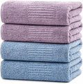 SEISSO 2 Pack Extra Large Bath Towels 63"x35", Bath Sheets for Sensitive Skin 70% Polyester 30% Viscose Fiber from Bamboo, Super Soft, Highly Absorbent & Quick Dry, Oversized Shower Towels