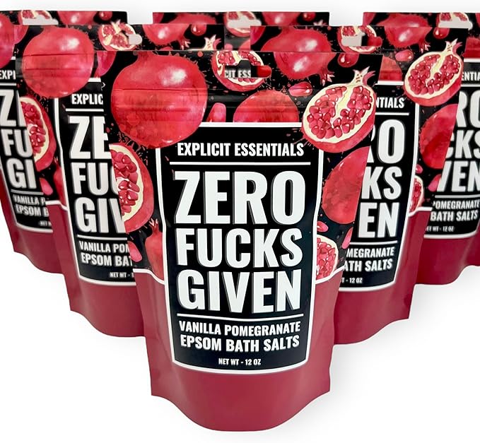 Explicit Essentials Vanilla Pomegranate Epsom Bath Salts, 12 oz