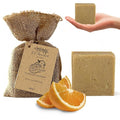 Dr.Ancient Citrus Soap Bar, Organic Soap Bars Handcrafted the Traditional Way, Natural Chemical-Free, Vegan, Used for Face Wash, Body Wash, and Hand Cleansing, Refreshing, Exfoliating