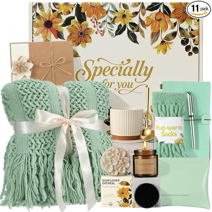 Mothers Day Gift for Mom Wife Grandma Sister Friend - Self Care Gifts for Women Birthday Gift, Get Well Soon Sympathy Gift Baskets for Women Care Package, Thinking of You Inspirational Gifts for Women