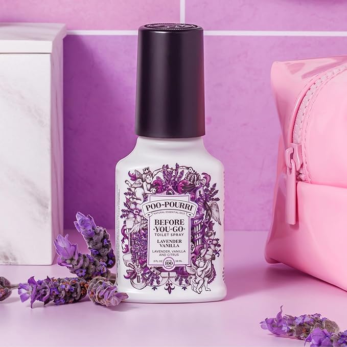 Poo-Pourri Before-You-Go Toilet Spray, Fresh Sea Salt, 2 Fl Oz, Up to 100 Uses, Bathroom Odor Deodorizer with Essential Oils for Home or Work, Travel Essentials, TSA Approved Size, Sea Salt Bergamot