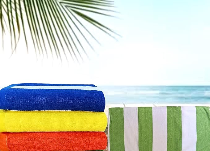 BolBom*S 100% Cotton Luxury Bath Towel Set - Soft & Absorbent Quick-Dry Towels for Bathroom, Spa, Beach or Gym - 30"x60" Large Size - Pack of 4 - Plush & Durable Towels - Machine Washable