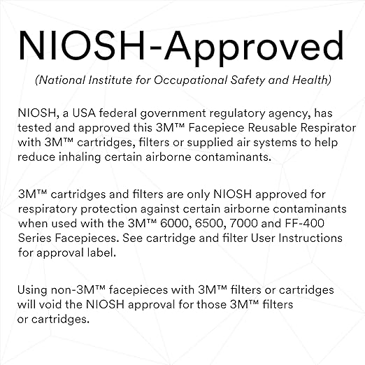 3M Ultimate FX Full Facepiece Reusable Respirator, FF-401, NIOSH, ANSI, Six-Strap Harness for a Secure Comfortable Fit, Cool Flow Valve, Passive Speaking Diaphragm, Small