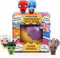EvolutionUSA 1pc Red Epic Superhero Bath Bombs for Kids – Super Hero Bath Bomb with Toy Inside, Lush Children Bathbomb Easter, Organic Bathbomb with Surprise Inside, Superhero Bath Fizzer Valentines