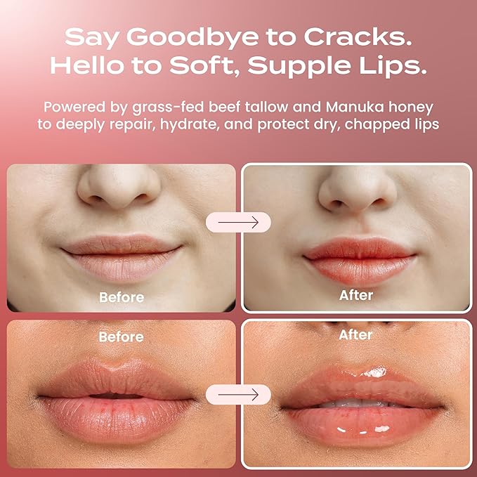 Body Restore Collagen Lip Mask – Mothers Day Gifts for Mom, Hydrating Lip Treatment, Birthday Gifts for Women, Self Care Spa Gifts – Unscented