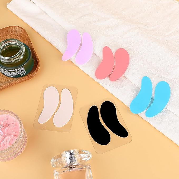 Psyqtsuary 5 Pairs Silicone Under Eye Patches, Reusable Eye Patches Plump Fine Lines & Wrinkles Washable Non-slip Silicones Wrinkle Patche Overnight for Dark Circles and Puffiness