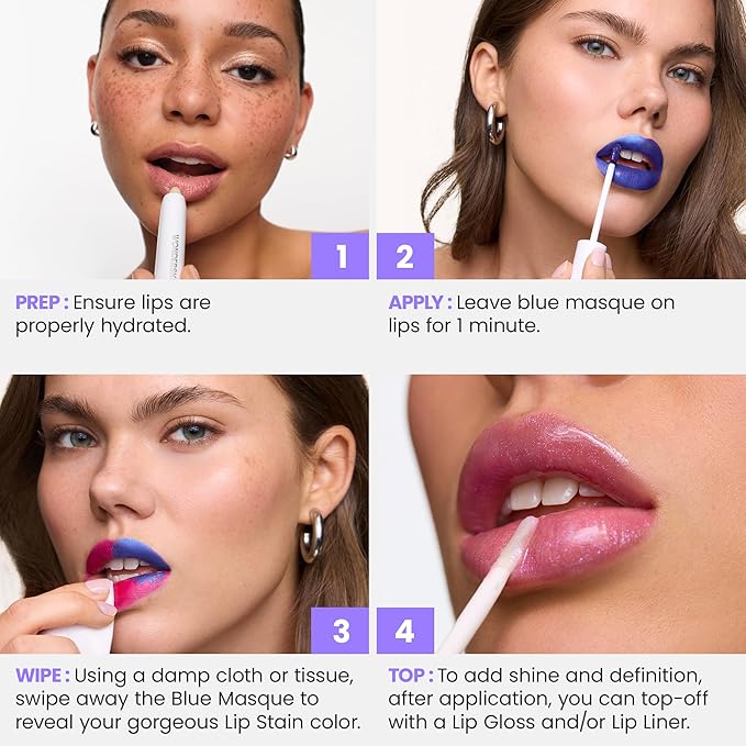 Wonderskin Wonder Blading All Day Lip Stain Peel Off Masque - Long Lasting, Waterproof and Transfer Proof Red Lip Tint, Matte Finish Peel Off Makeup (Divine Masque)