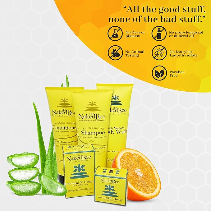 The Naked Bee Grapefruit Blossom Honey with Ceramide 3 Serious Hand Repair Cream Lotion - 2 Pack