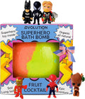 EvolutionUSA 1pc Green Epic Superhero Bath Bombs for Kids – Super Hero Bath Bomb Toy Inside, Lush Childrens Bath Bomb, Organic Bathbomb with Surprise, Superhero Bath Fizzer Christmas, Birthday, Easter
