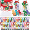VISCOO 60 Sets Christmas Hand Cream Gift Set for Women, Hand Lotion In Bulk for Dry Cracked Hands Travel Size, Christmas Gifts with Cards and Organza Gift Bags, Stocking Stuffers for Women Teen Girls
