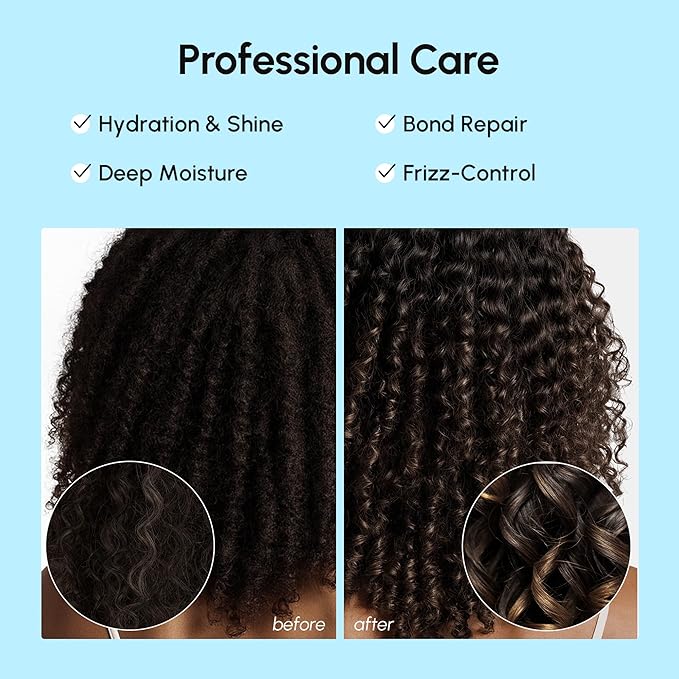 MAREE Hair Serum for Frizzy Dry Hair – Styling Capsules with Keratin, Argan Oil, Vitamins A E B5 – UV & Heat Protectant Frizz Control Serum for Women – Aceite Para el Cabello Treatment | for Frizzy, Styling Capsules, with Jojoba, for Women, Frizzy, Dam...