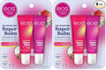 eos 24H Moisture Super Balm - Coconut Milk & Honey Apple,Day or Night Lip Treatment,Made for Sensitive Skin,Lip Balms & Moisturizers,0.35 fl oz,(Pack of 4)