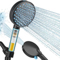 Cobbe Filtered Shower Head with Handheld, High Pressure 7-mode Showerhead with Filters for Hard Water - Remove Chlorine - Reduces Dry Itchy Skin, Patented Paddle Shift Design, Black