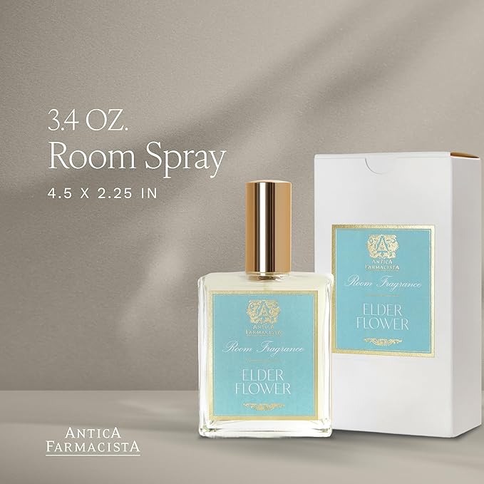 Antica Farmacista Room Spray - Elegant House Spray - Long-Lasting, Room Fragrance - Luxury Gift for Housewarming - Elderflower, 3.4 fl oz