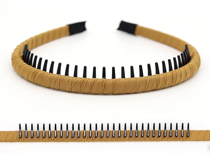JOBAND fashion head bands for women tooth comb hair hoop Comfy non slip hair bands(4 Colors)