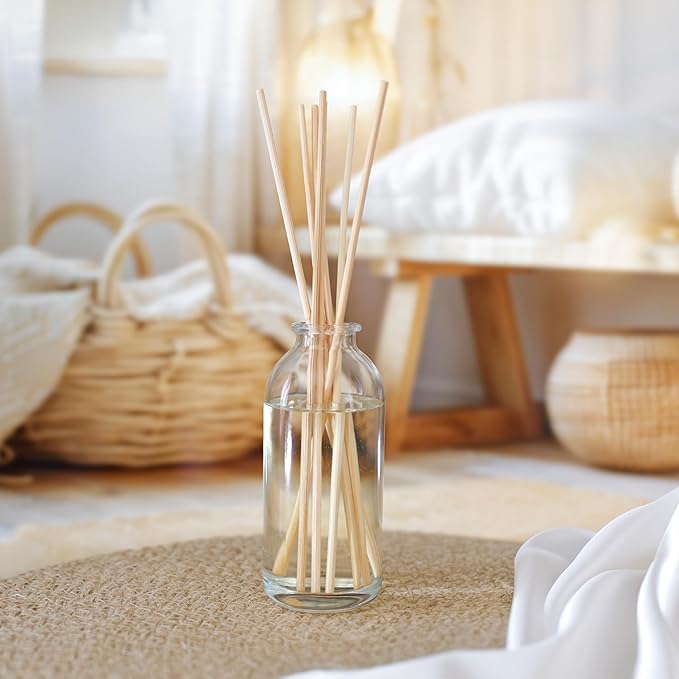 Urban Naturals Cinnamon Vanilla Oil Reed Diffuser Set | Warm, Fresh Baked Cookies | Perfect Fall Scent! | Made w/Essential Oils | Great Kitchen Scent & Gift Idea | Eco-Friendly. Vegan.