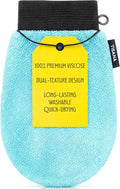 Exfoliating Glove for Shower – Dual-Sided Scrubber Mitt – Deep Exfoliation Washcloth Mittens – Dead Skin & Tan Remover for Body – Body & Face Exfoliator Loofah Wash Cloths for Showering (1-Pack)