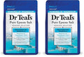 Dr Teal's Pure Epsom Salt,Restorative Minerals with Magnesium,Potassium & Zinc,3 lbs,(Pack of 2)