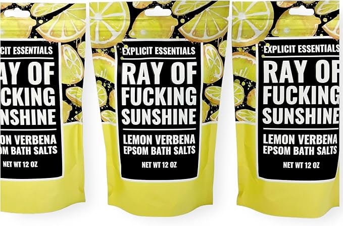 Explicit Essentials Lemon Verbena Epsom Bath Salts, 12 oz
