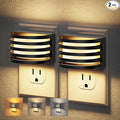 JandCase LED Night Lights Plug into Wall, [2 Pack] Night Light with 3 Colors 3000K-5000K-Amber, 3 Level Brightness Adjustable Plug in Night Light, Dusk to Dawn Nightligts for Adults Bedroom Bathroom