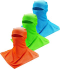 SATINIOR 3 Piece Balaclava Face Cover Sun Protection Neck Cover Summer Balaclava Motorcycle Face Mask for Men Women