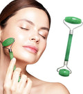 Mina Heal Jade Roller Face Massager - Lymphatic Drainage Massager Face Roller Massage Tool for Facial Lifting & Tightening, Anti-Wrinkles, Anti-Aging & Skin Rejuvenation (Jade Roller)