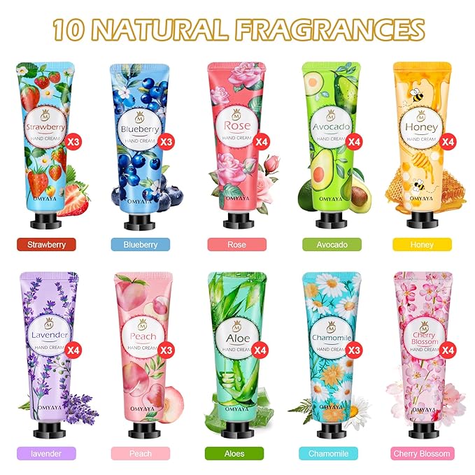 36 Pack Hand Cream Set, Hand Lotion Travel Size, Mothers Day Gifts for Mom, Teacher Appreciation Gifts, Bulk Gifts For Women Coworker, Bulk hand Cream, Mini Hand Cream, Nurse Gifts, Bridesmaid Gifts
