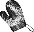 Honeycomb Exfoliating Bath Gloves - Microfiber for Enhanced Blood Circulation & Soft, Smooth Skin for All Skin Types (Black - Glove)