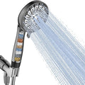 PWERAN Filtered Shower Head with Handheld, High Pressure (Grey)