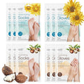 Epielle Hydrating & Moisturizing Hand & Foot Masks, Relieve and Soften Dry, Rough Skin, Self Care Gifts for Women, Spa Kit, Mothers Day Gifts, 6 Moisturizing Gloves & 6 Moisturizing Socks