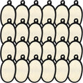 Boao 24 Pcs Loofah Pack Loofah Pads Bulk for Facial Exfoliating Body Bath Shower Mini Sponge Pads Natural Scrubber Brush for Men Women Spa and Travel(Black)