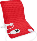 Deepsoon Heating Pad,Electric Heating Pads for Back,Neck,Moist Heating Pad for Abdomen Shoulder Knee Legs,Dry/Moist Heat&Auto Shut Off,Mother's Day Birthday for Men and Women,Red,24x12 Inch