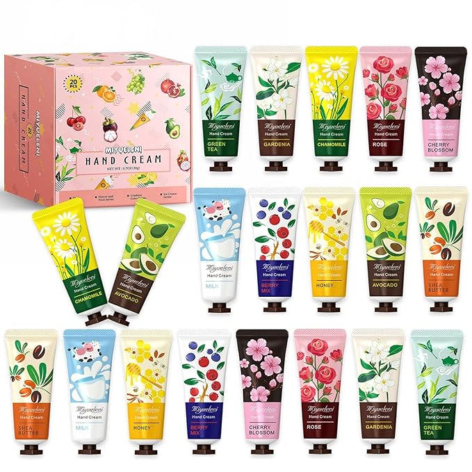 Hand Cream Gift Set 20 Pack, Mothers Day Gifts,Moisturizing Hand Lotion for Dry Hands, Birthdays Gifts for Women&Teen Girls,Teacher Appreciation Gifts,Nurses Week Gifts,Travel Size