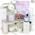 Jasmyn & Greene New Mom Gift Basket - 9 Luxury Baby Shower Gifts for Expecting Mommy To Be. Pregnant Moms Postpartum Kit Care Package. Newborn Baby Girl Gift Set with Pregnancy Spa Gifts for Women.