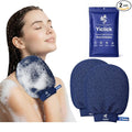 Yiclick Heavy Exfoliating Gloves, Exfoliating Body Scrubber Exfoliator, Korean Exfoliating Mitts for Dead Skin Remover, Body Scrub Mitt for Bath Shower, Exfoliate Gloves for Hand Leg Exfoliation