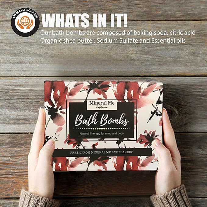Bath Bombs for Women Relaxing with Inspirational Messages, 12 Natural and Organic Bath Bombs with Essential Oils & Skin Moisturizing Shea Butter. Birthday Gift, Mothers Day Gift for Mom, Wife